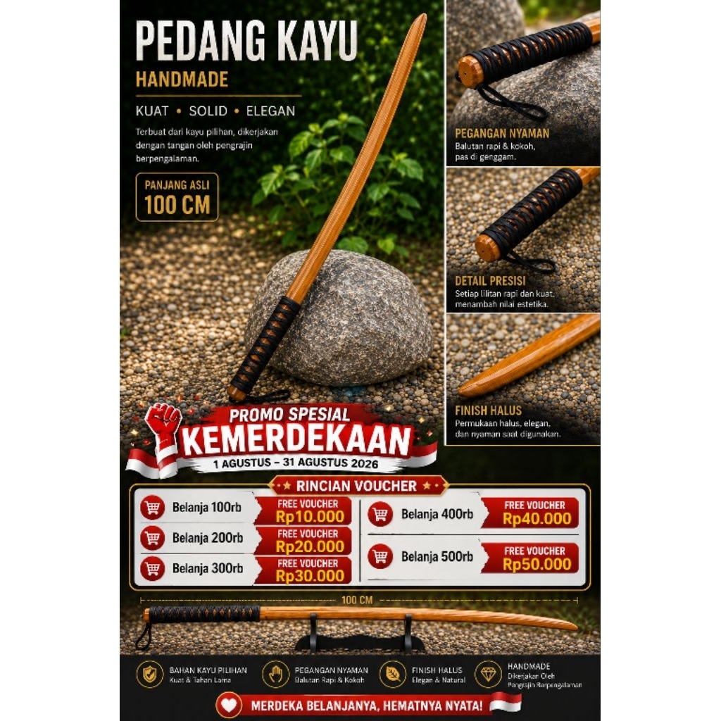 pedang kayu bokken