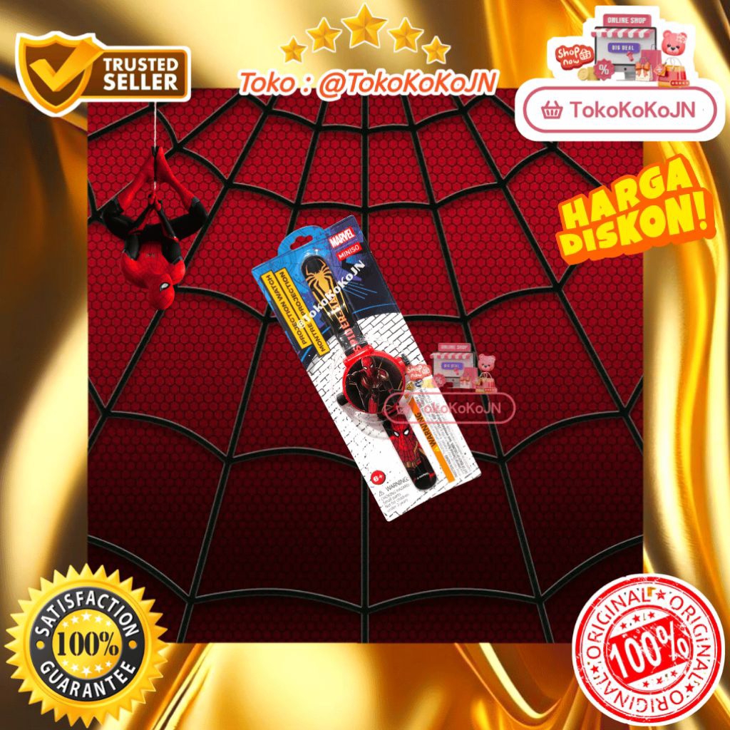 Jam Tangan Marvel Spiderman Collection Protection Watch Original Miniso