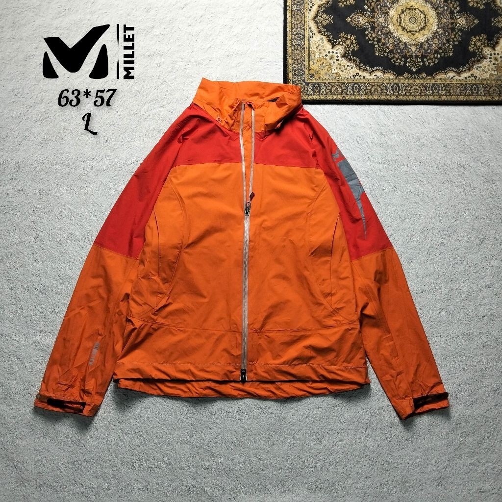 jacket outdoor millet goretex original 100% size L wanita