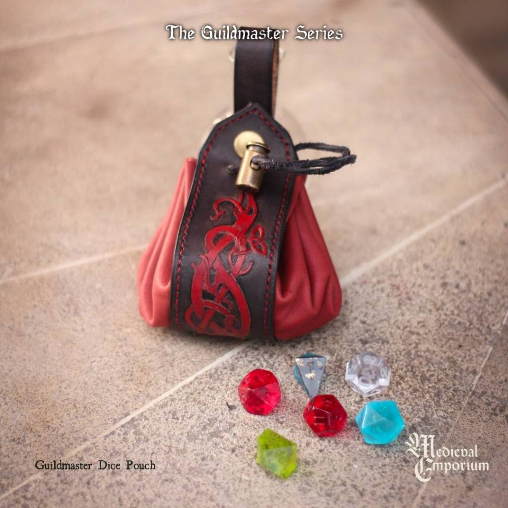 DICE POUCH | VIAL HOLDER MEDIEVAL | DND POUCH DADU