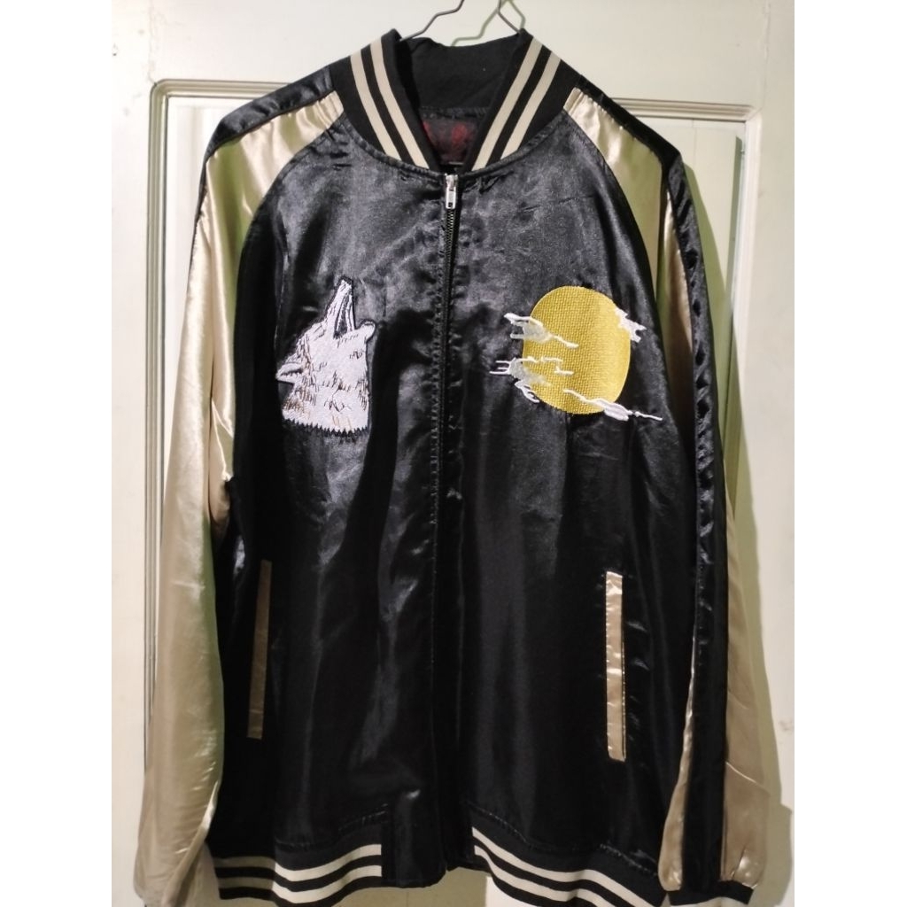 Jacket Vintage Sukajan Japan Srigala full bordir