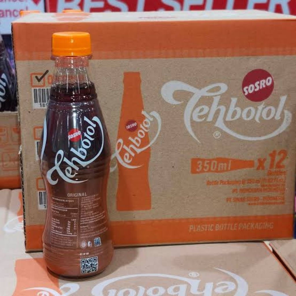 Teh Botol Sosro Botol 350 ml 1 Dus isi 12 Botol