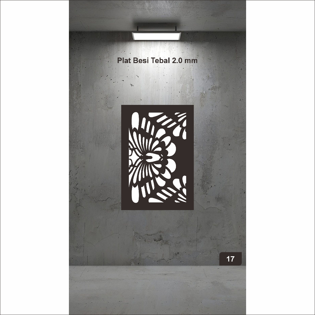 Laser Plat Pagar, Krawangan Plat, Pagar Plat Krawangan, Cutting CNC, Ornamen Pagar, CNC Laser 17