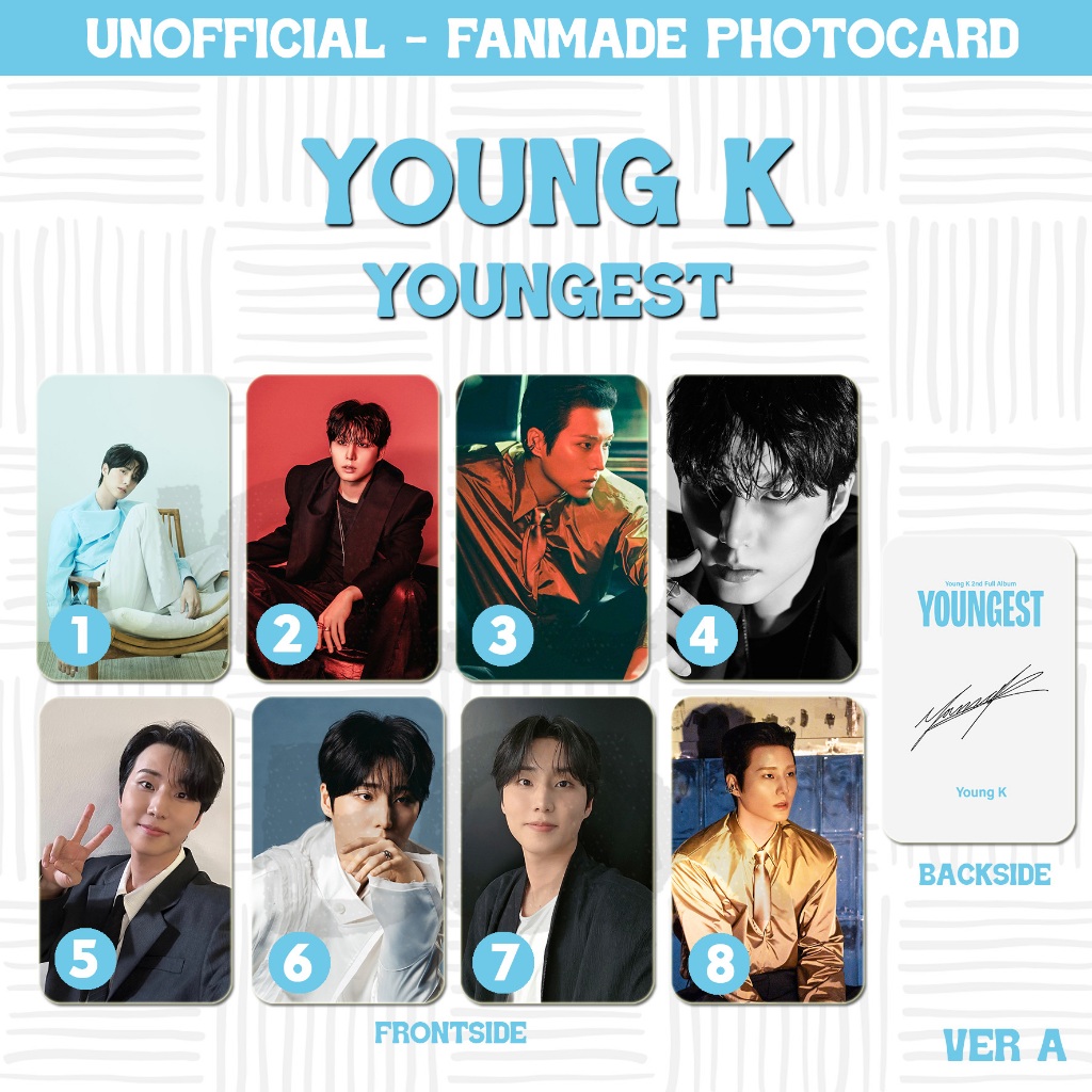 PC-0064, Unofficial Fanmade Photocard Young K Day6 Youngest