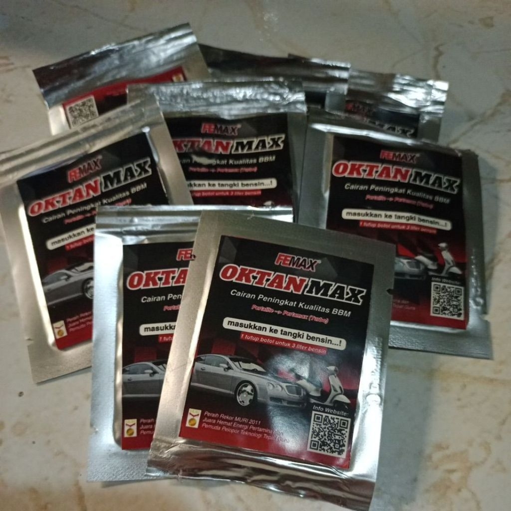 (2 sachet) OktanMax Peningkat Oktan Pertalite Sachet 5ml - Penghemat Motor Mobil - Cairan Aditif Okt