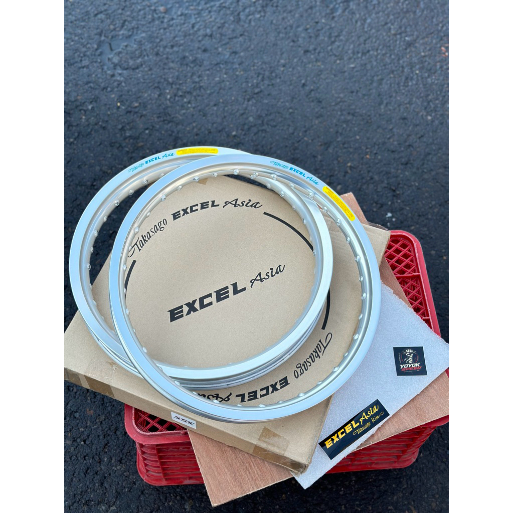 VELG TK EXCEL SILVER RING 17 160/185 LINGKARAN VELG TAKASAGO EXCEL ASIA SILVER