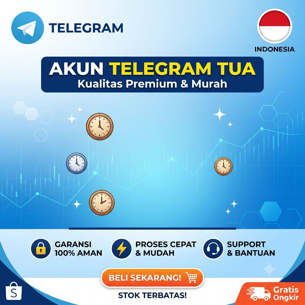 AKUN TELEGRAM TUA AKTIF | KUALITAS PREMIUM TAHAN BANTING