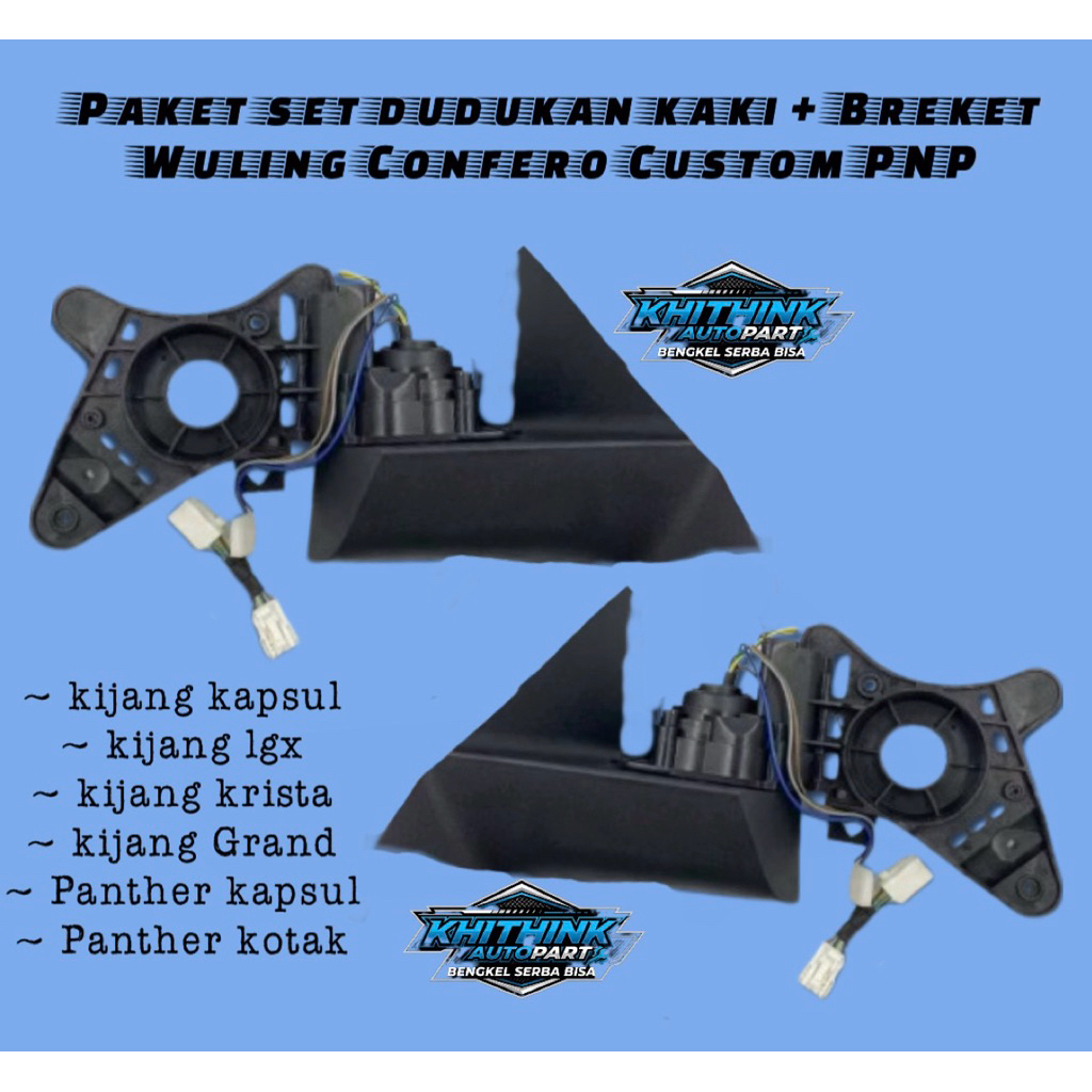 Dudukan Kaki + Breket Spion Wuling Confero custom Pnp kijang kapsul/kijang lgx/kijang grand/kijang k
