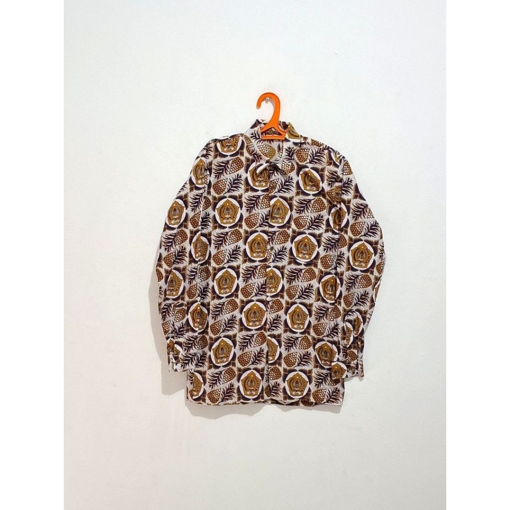 Kemeja lengan panjang batik Smpn 4 Sleman