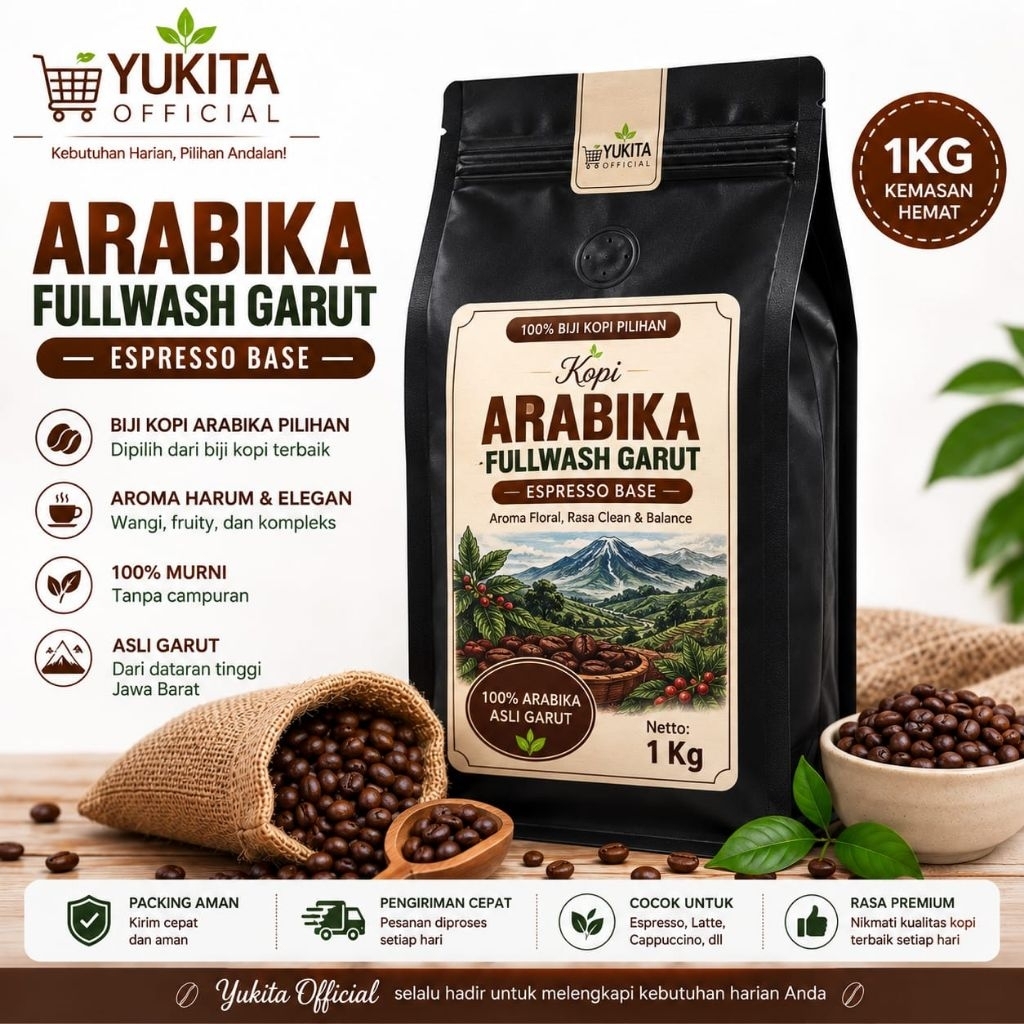 ARABIKA FULLWASH GARUT – ESPRESSO BASE | Biji Kopi | Kopi Giling