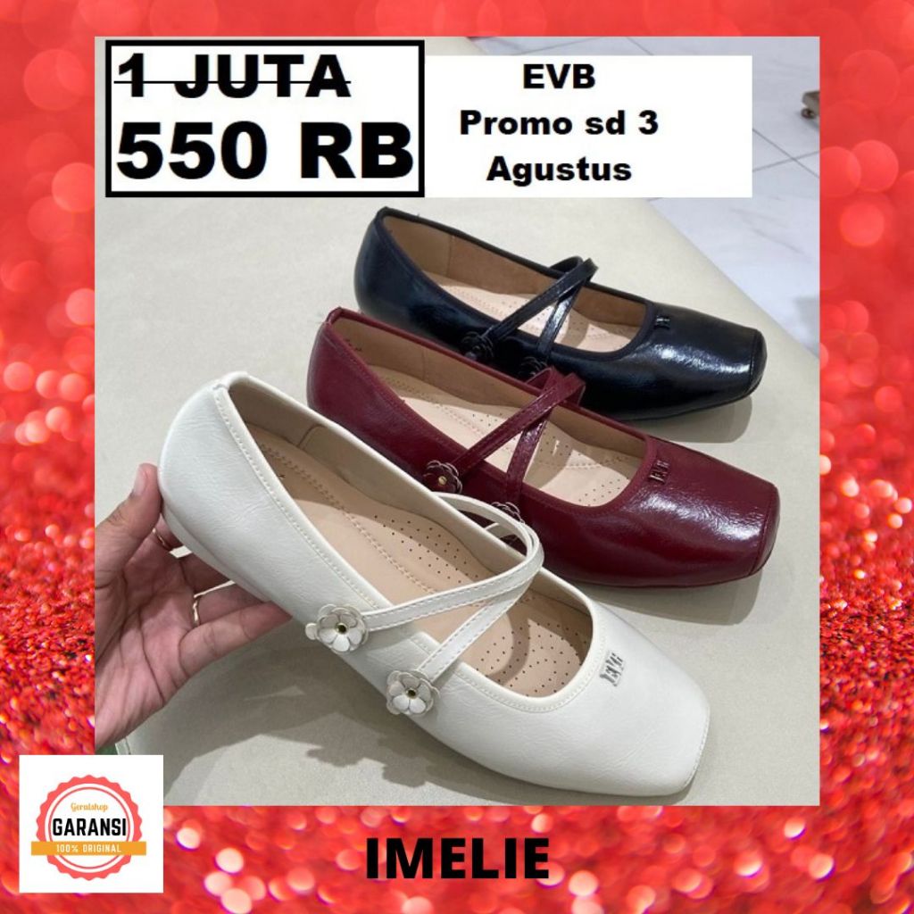 Sepatu flat shoes wanita EVB seri IMELIE 100% original