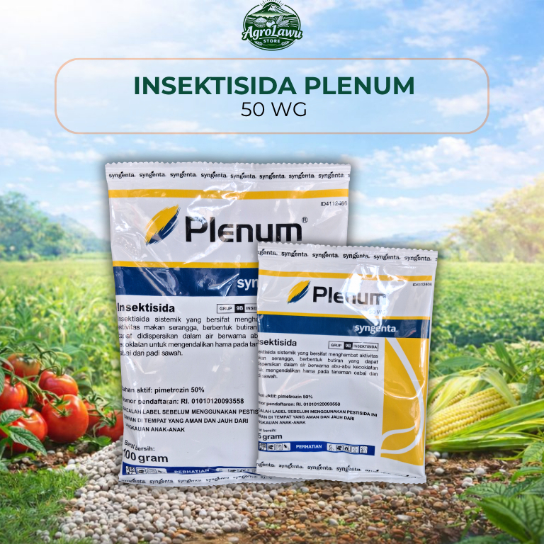 Plenum Insektisida padi 25g, 100g Obat Hama Wereng Coklat, Punggung Putih, dan Wereng