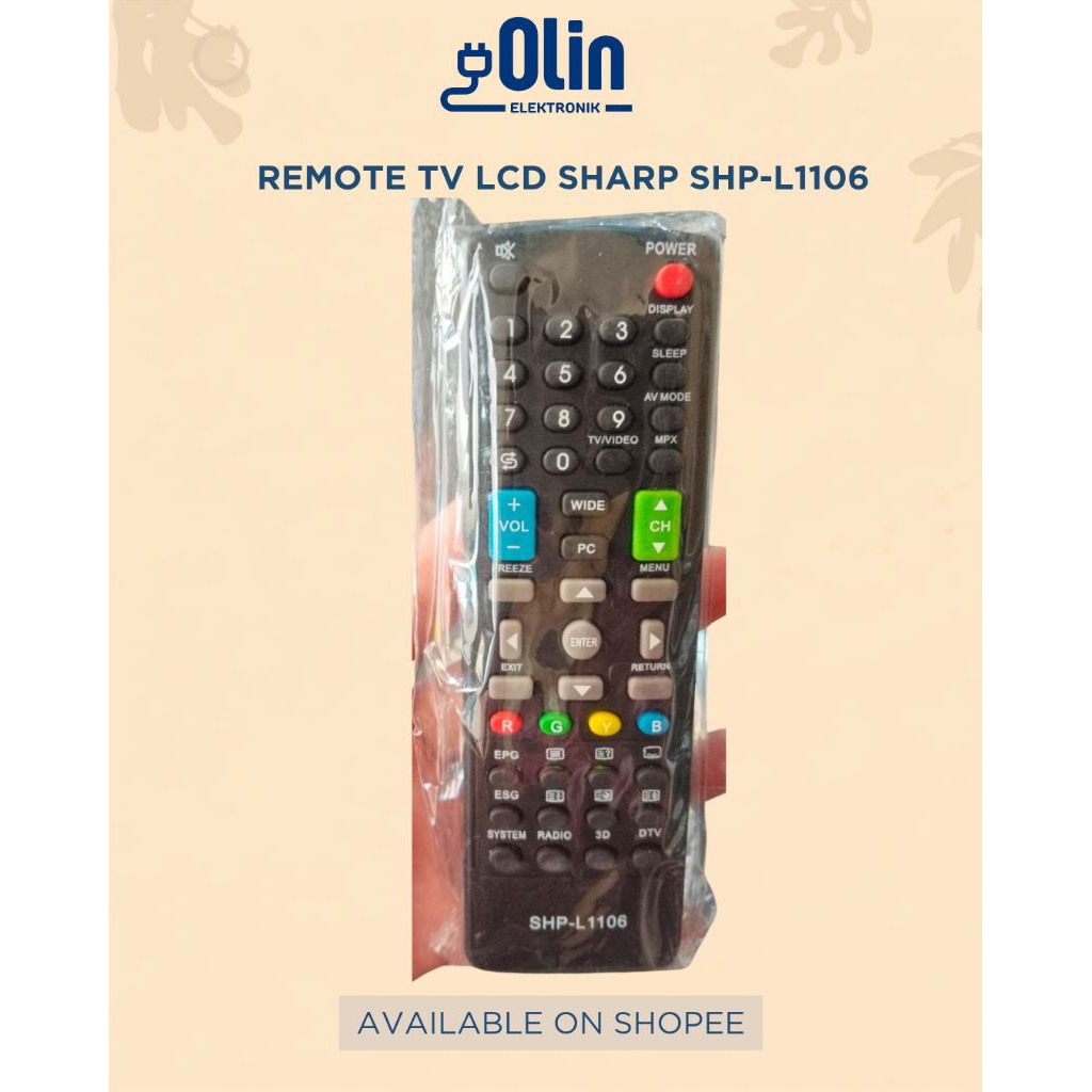 REMOTE TV LCD SHARP SHP-L1106