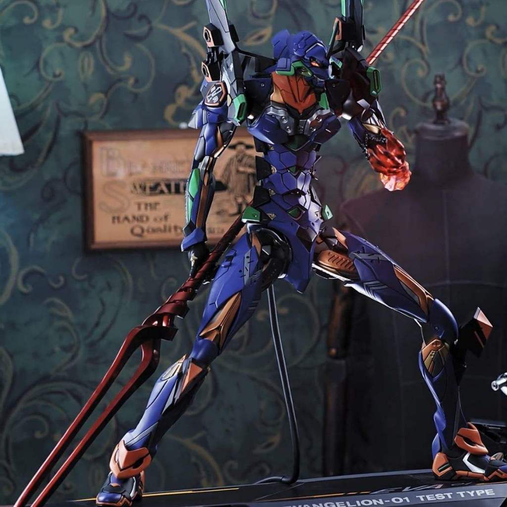 Figure Unit -01 EVA-01 Evangelion 28cm With Spear of Longinus - Blister & Box