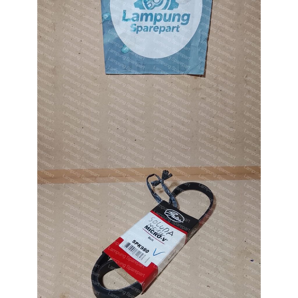 Tali Kipas V-Belt Fan Belt 5PK980 Multi-Rib RR Fisher  Bando 5PK980 Suzuki Baleno Sedan 1.6 1996-200