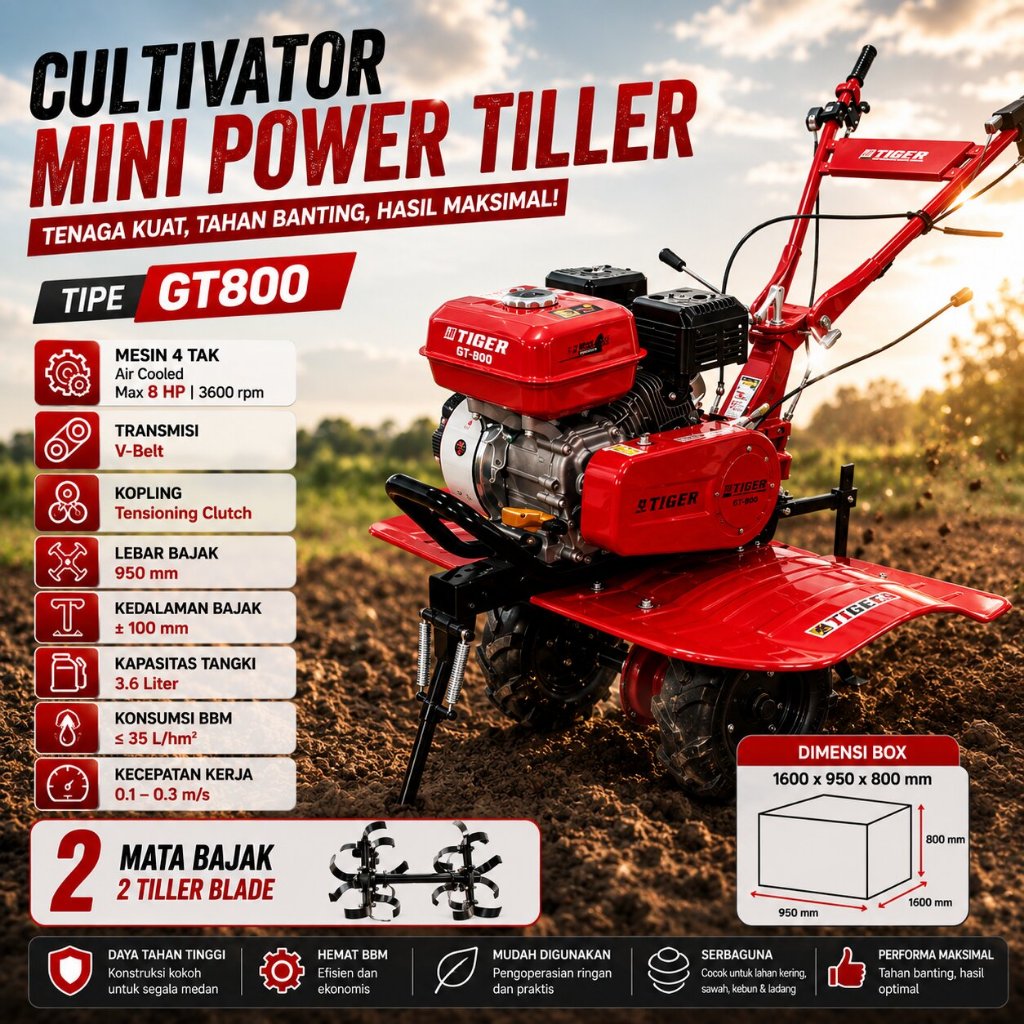 CULTIVATOR (TIGER) GT800