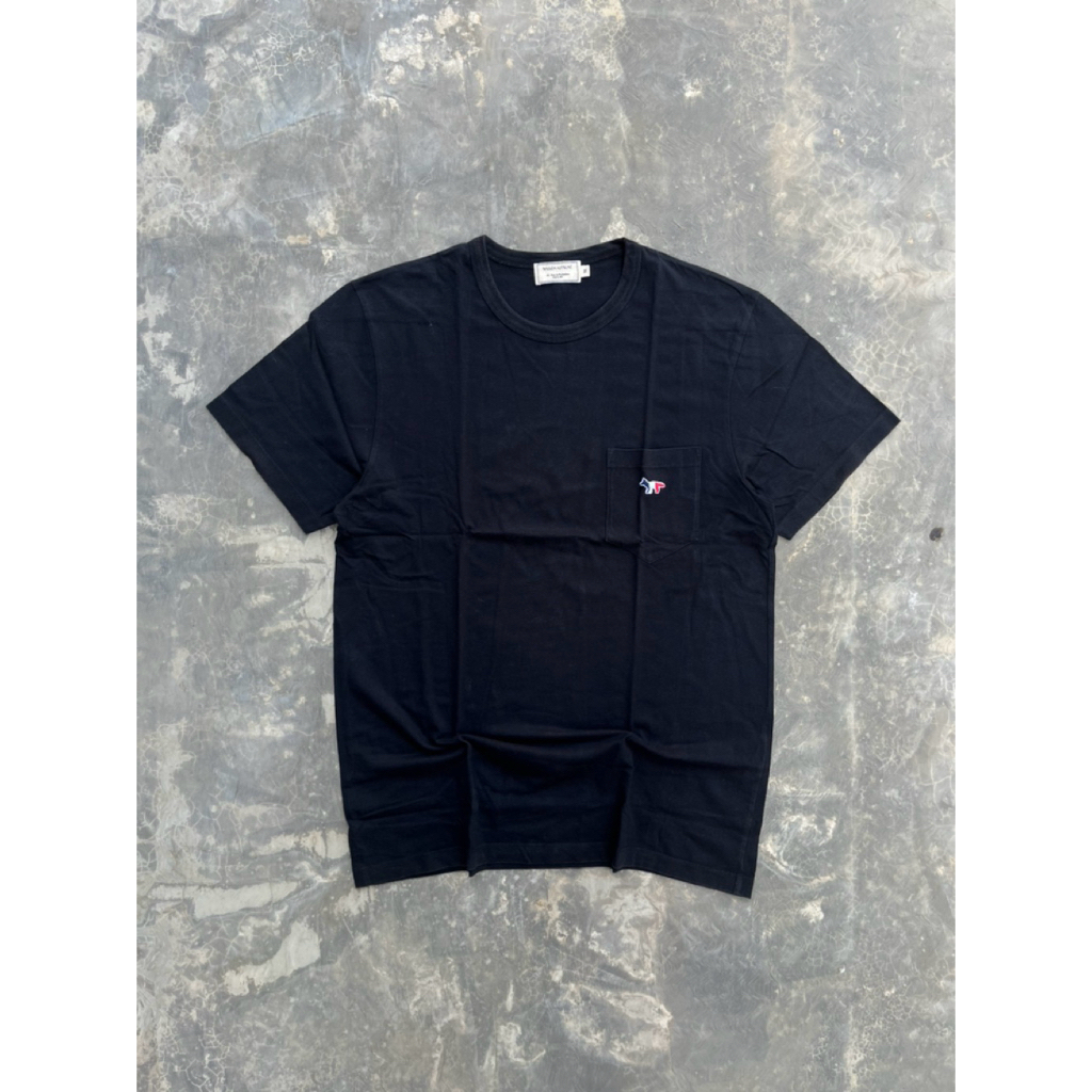 kaos maison kitsune tricolor fox