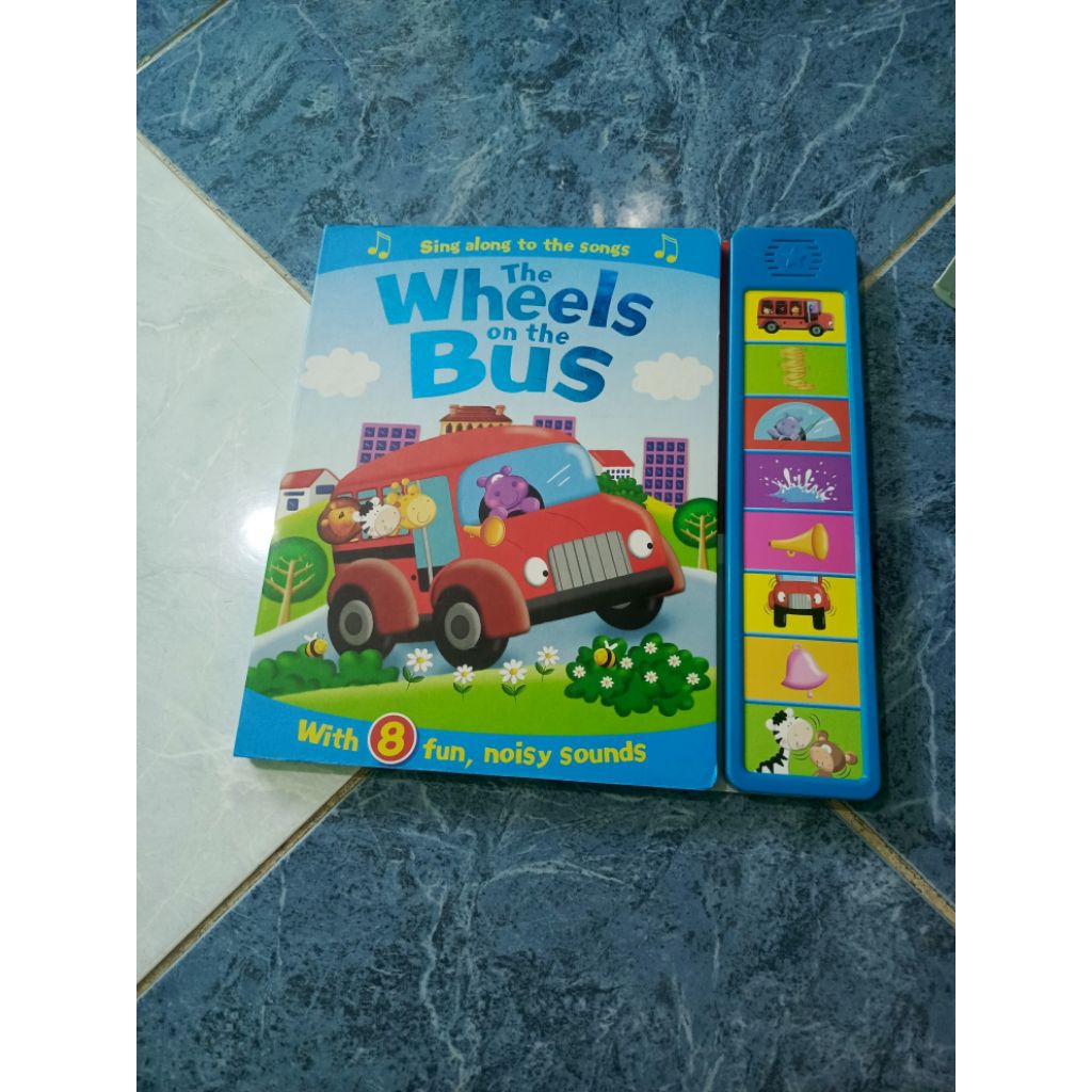 Preloved Buku Soundbook the Wheels Bus - Buku Suara - Buku Edukasi