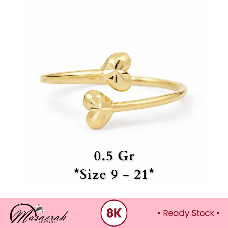 Cincin Emas 8K -  0.5 Gram 455