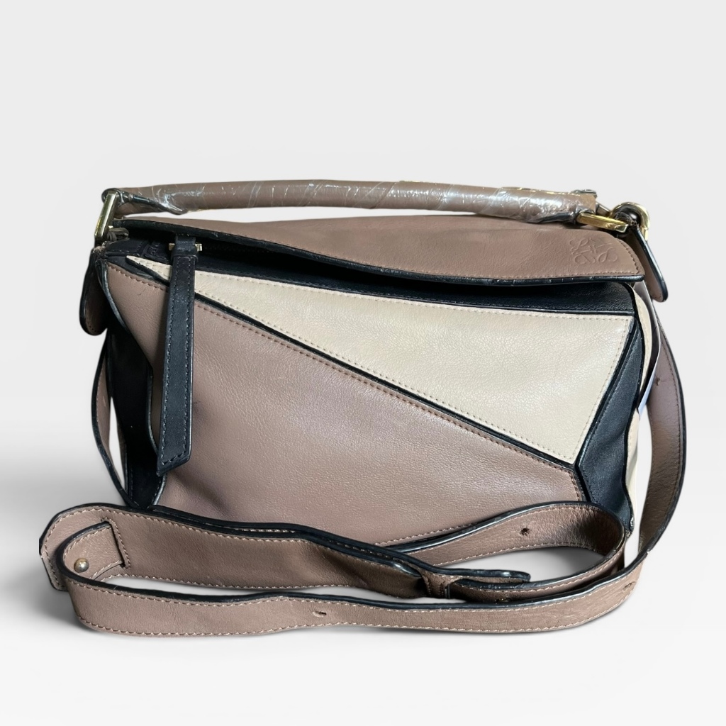 Preloved Loewe Puzzle Small Tricolor