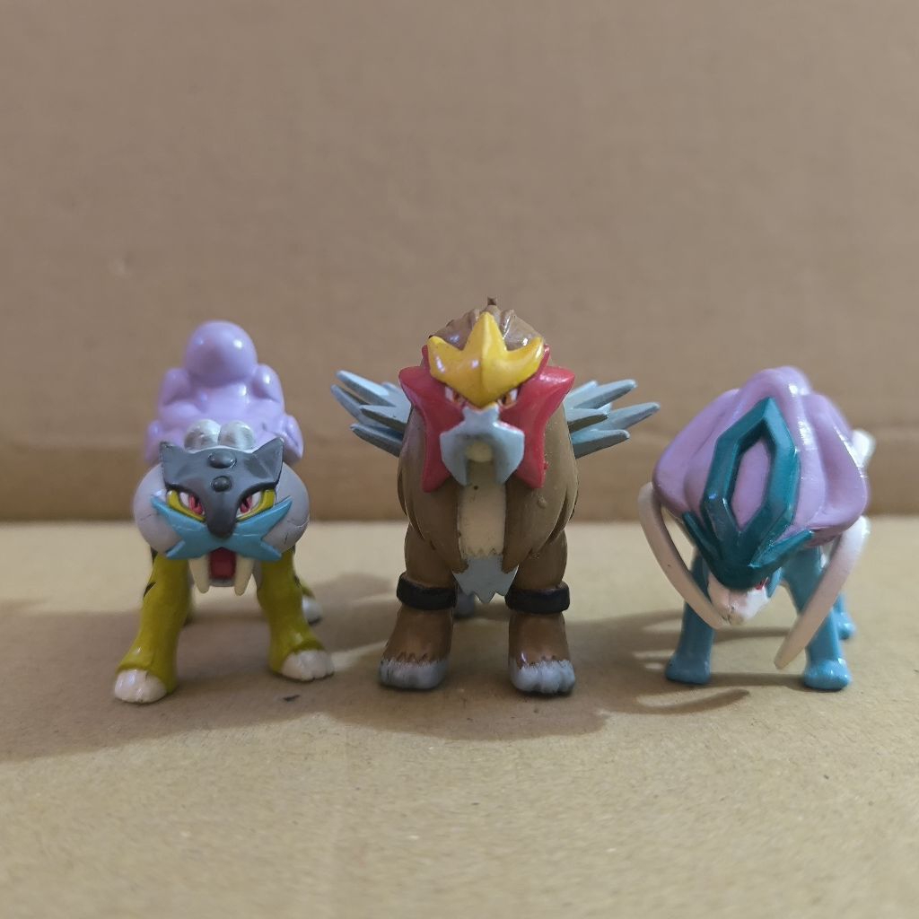 Pokemon Figure Raikou Entei Suicune Moncolle Takara Tomy Action Figure Japan Toy Collection tcg ex m