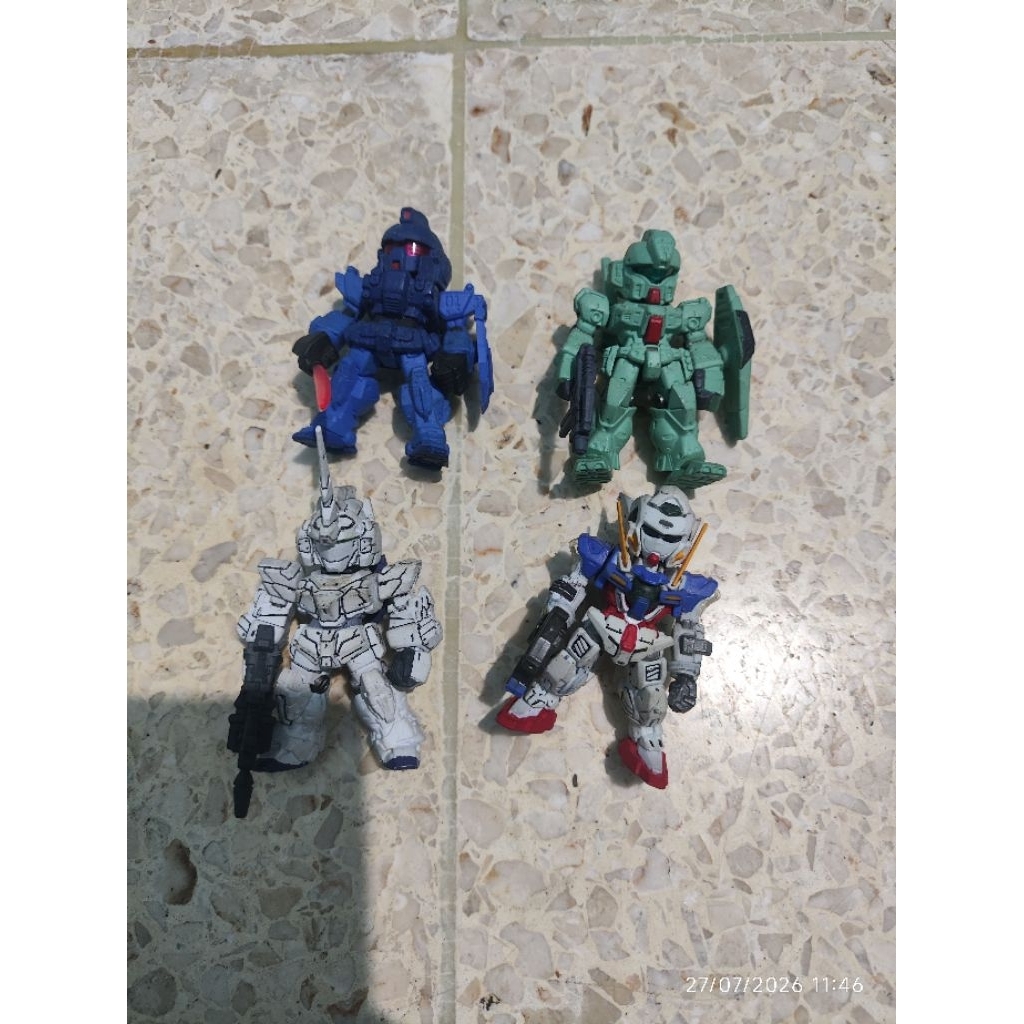 Harga Satuan Mini figure Gundam Converge mini figure fw exia unicorn blue destiny ori