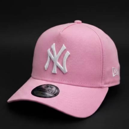 TOPI BASEBALL MLB NY WHITE LOGO ORIGINAL PINK CAPS / TOPI PRIA WANITA / TOPI FULL SET WITH BOX