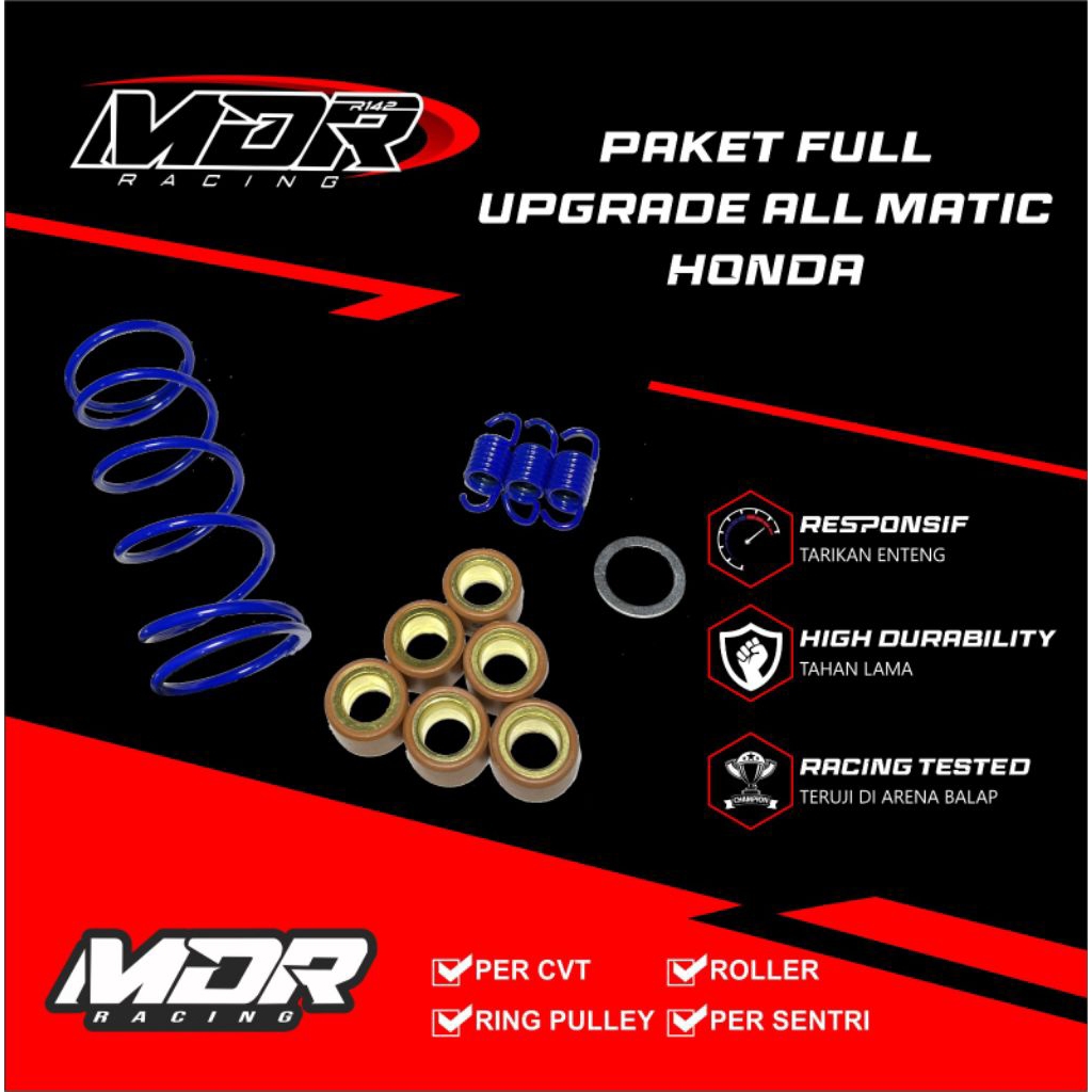 PAKET KIRIAN CVT ALL MATIC HONDA MDR RACING