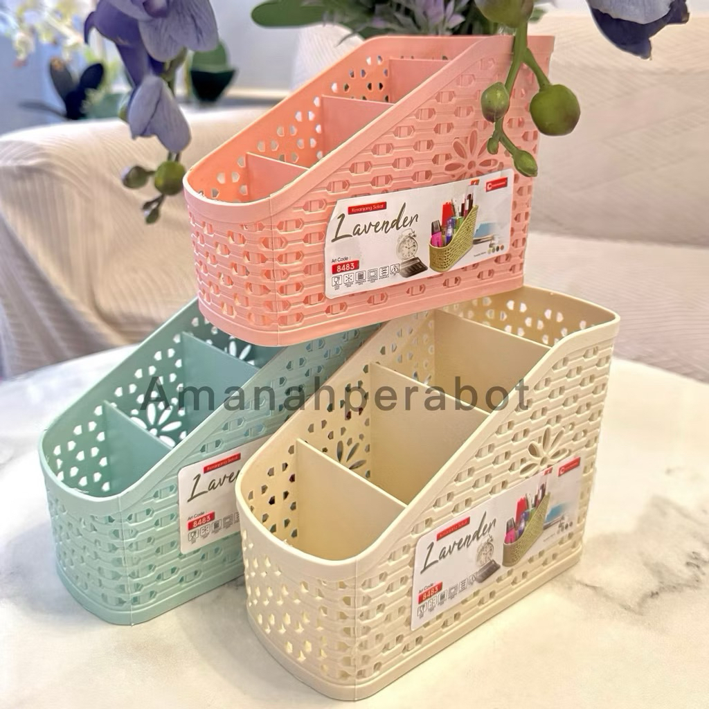 KERANJANG LAVENDER CLIO KERANJANG ALAT TULIS PULPEN PENSIL CLIO SERBAGUNA