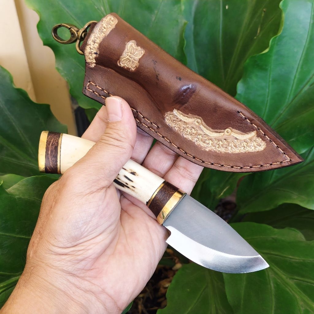 DM05 Julia Handmade Skinner knife, pisau seset dengan baja DM05 Julia Italy yang super tajam dan awe
