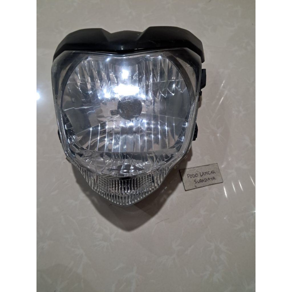 headlamp reflektor lampu depan byson karbu original