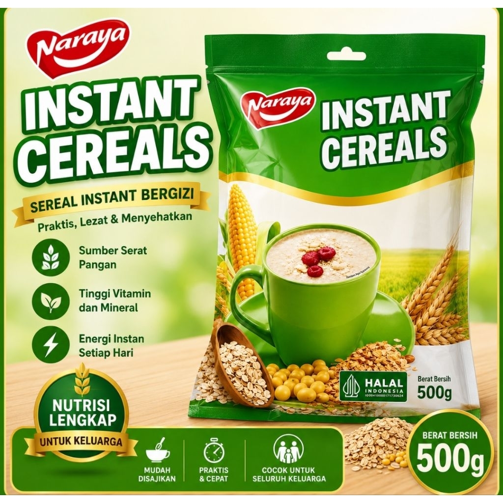 Naraya Instant Cereal Sereal Halal 500g