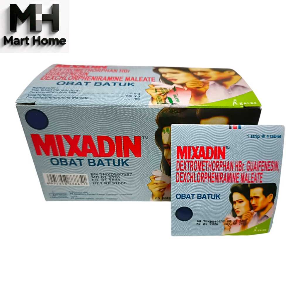 Mixadin Obat Batuk 1 Strip 4 Tablet [mart_home]