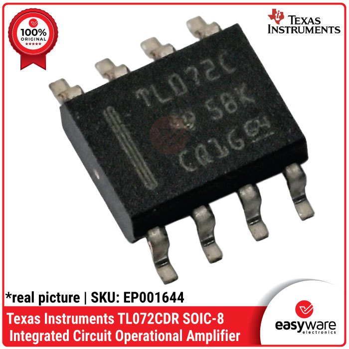 IC TL072 SMD IC OP AMP Texas Instruments TL072CDR SOIC-8 ORIGINAL IC FET Input Amplifiers