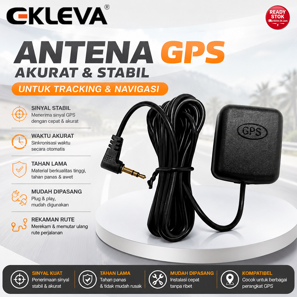 EKLEVA Antena GPS Pelacak Mobil untuk Carplay & Android Auto Dash Cam