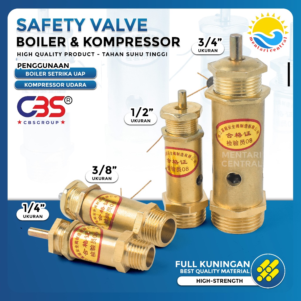 Kran Otomatis Setrika Uap Boiler SAFETY VALVE BOILER SAFETY VALVE SETRIKA UAP