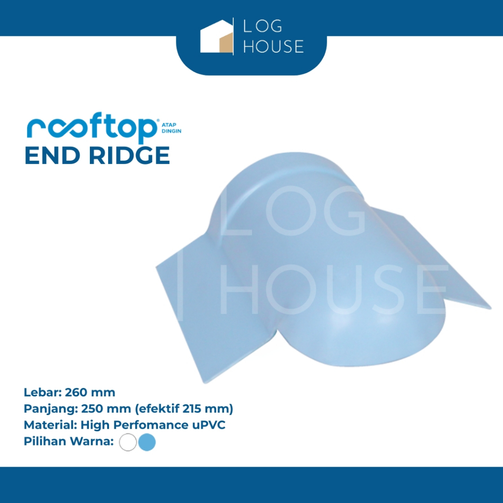 ROOFTOP UPVC END RIDGE
