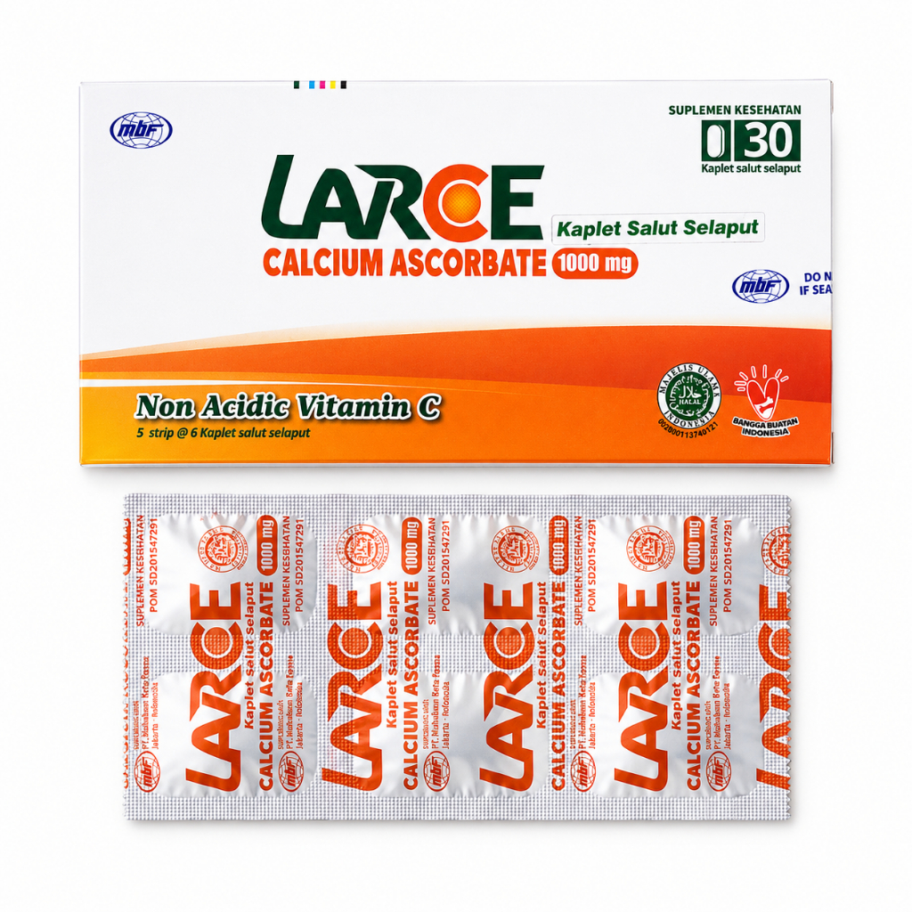 Larce Blister 6 Tablet Non Acidic Vitamin C 1000 mg