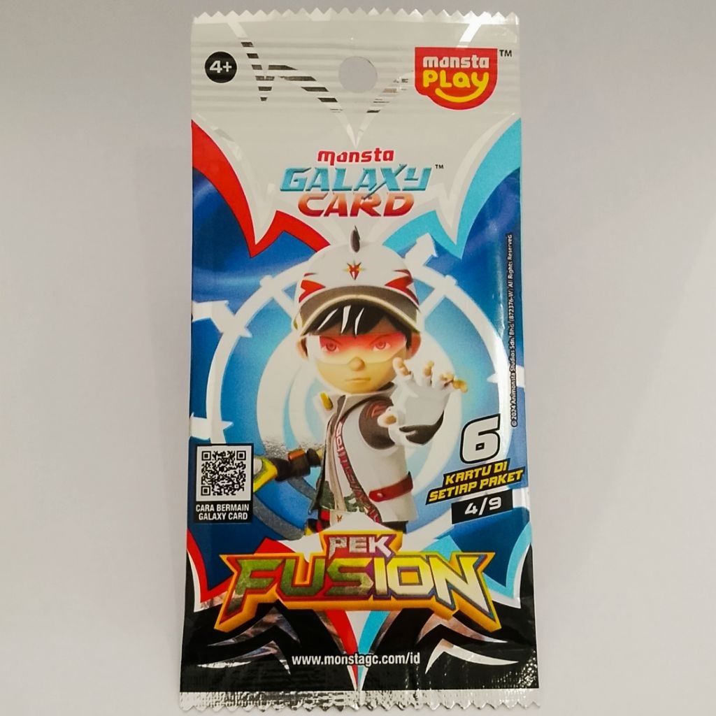 BOBOIBOY MONSTA GALAXY CARD PEK FUSION 4/9 GOLD BOBOIBOY SUPRA