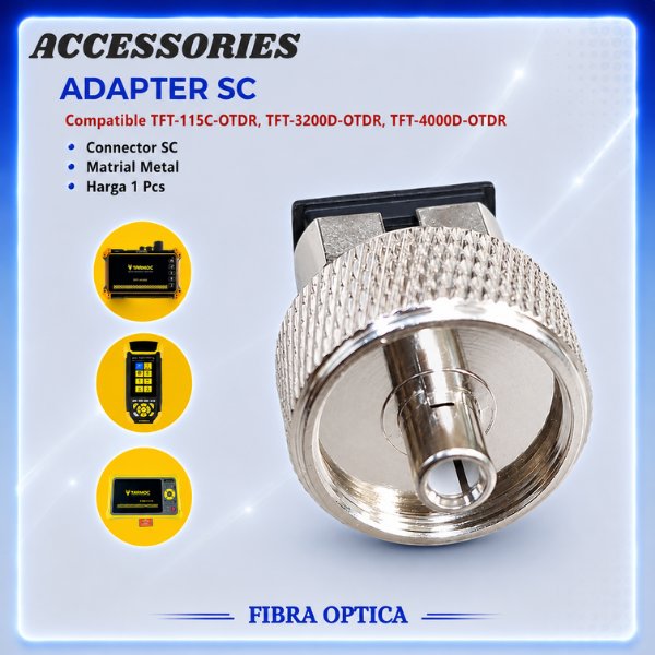 Fiber Optic SC Adapter for Tarmoc TFT-115C-OTDR, TFT-3200D-OTDR & TFT-4000D-OTDR | SC Converter tool
