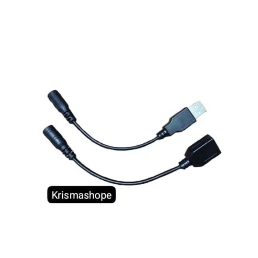 Kabel converter dc 5.5mm female to usb male / Kabel converter dc 5.5mm female to usb female DN