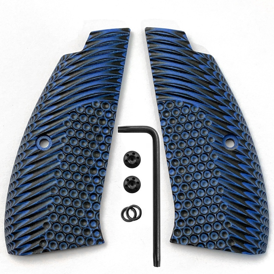 CZ75 Grips G10 Grips for CZ 75 Full Size, SP-01 Series, Shadow Target, 75B BD, Gun Grips Screws Incl