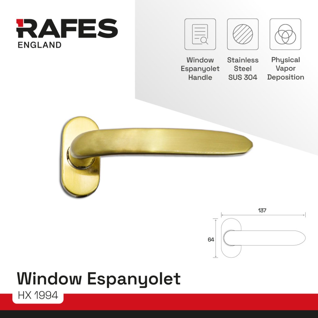 Handle Kunci Pintu / Jendela Espanyolet RAFES ENGLAND (HX 1994)