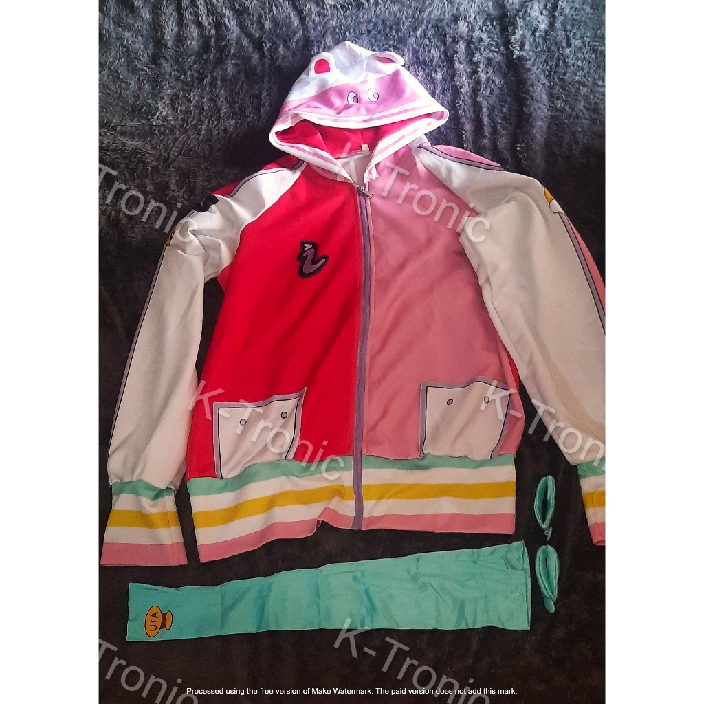Kostum Cosplay Uta One Piece - Jaket & WIG Only