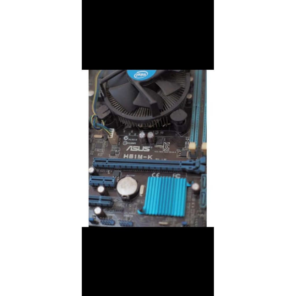 Paketan Processor motherboard cpu cooler i5 3570 msi h61