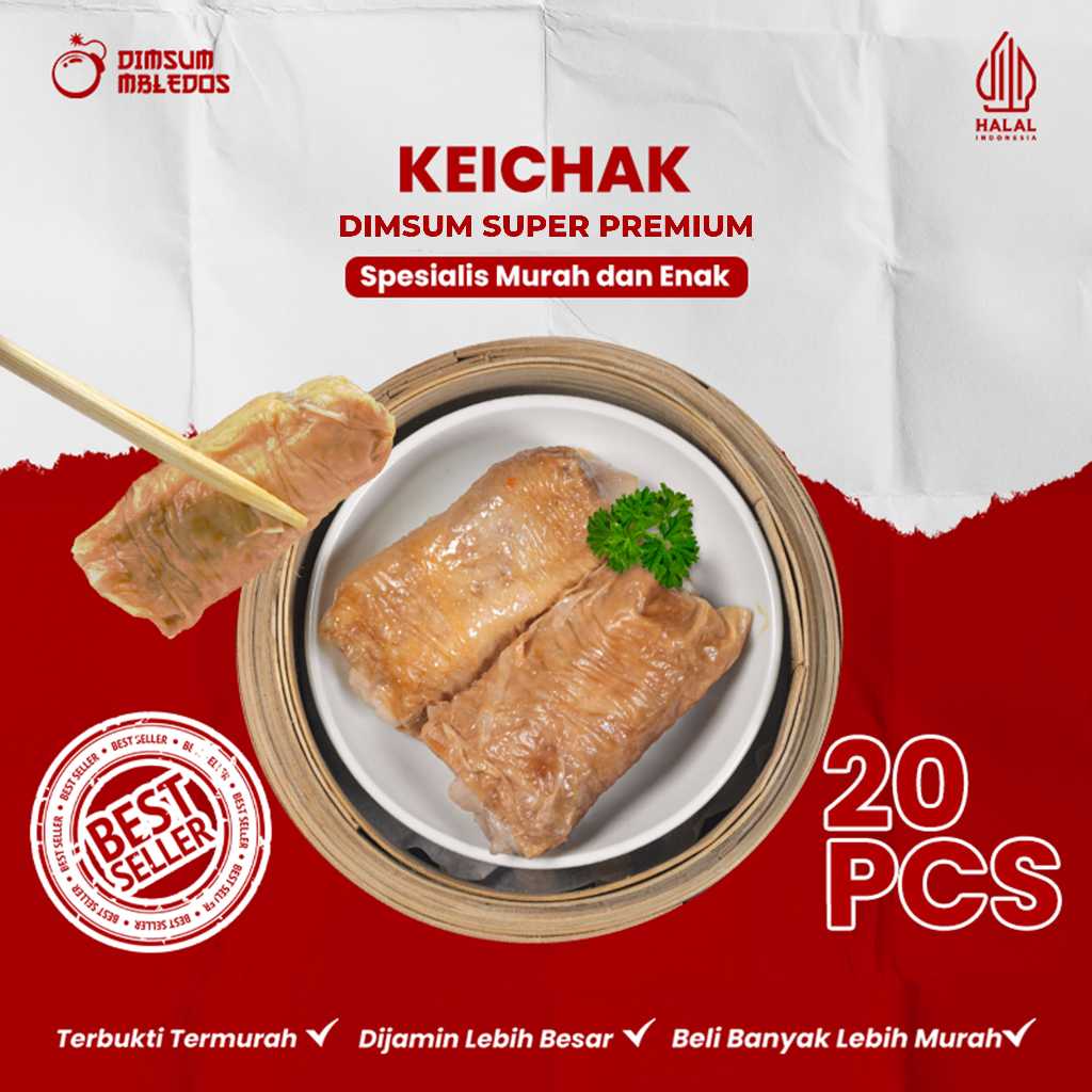 Dimsum Keichak Frozen Isi 20 – Halal Premium Pack | Cocok untuk Hotel, Restoran, Kopitiam | Dimsum M