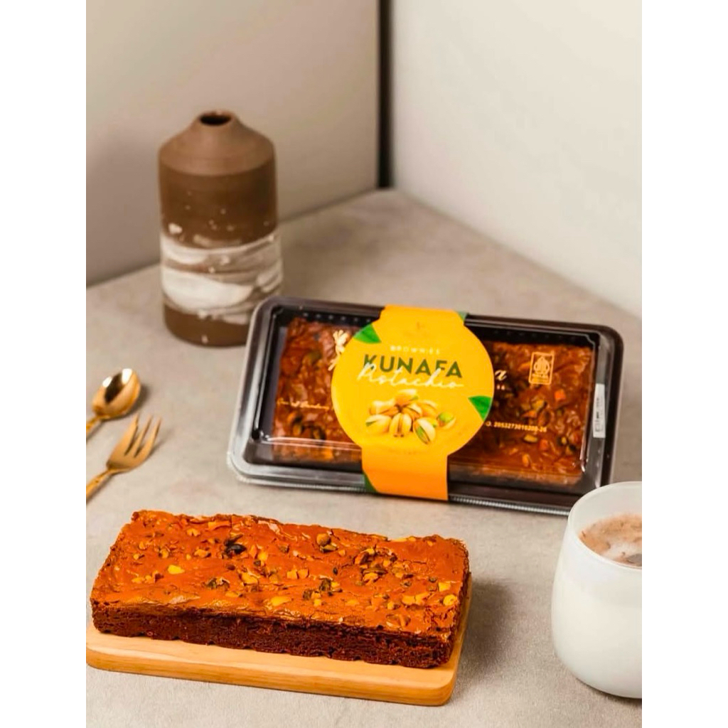 Brownies Kunafa Pistachio PRIMARASA - BROWNIES PRIMARASA PISTACHIO