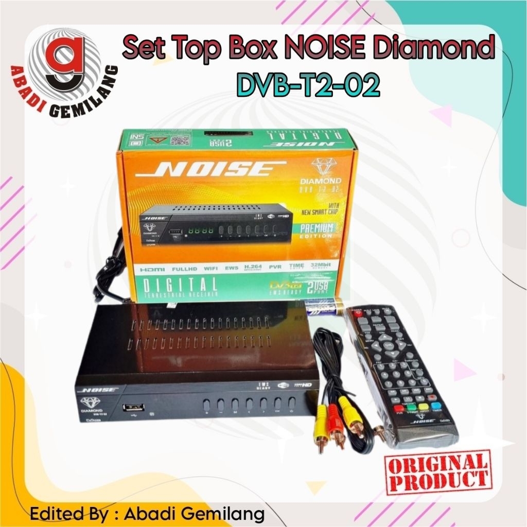 Set Top Box NOISE Diamond TV Digital DVB-T2-02/STB TV Digital NOISE ORIGINAL