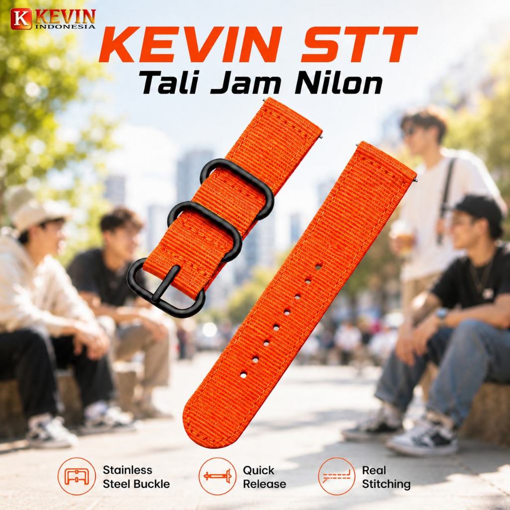 KEVIN Tali Jam Kompatibel Seiko 5 Automatic Seri SNK803 SNK805 SNK807 SNK809 SNK381 SNK793 SNKL15 SN