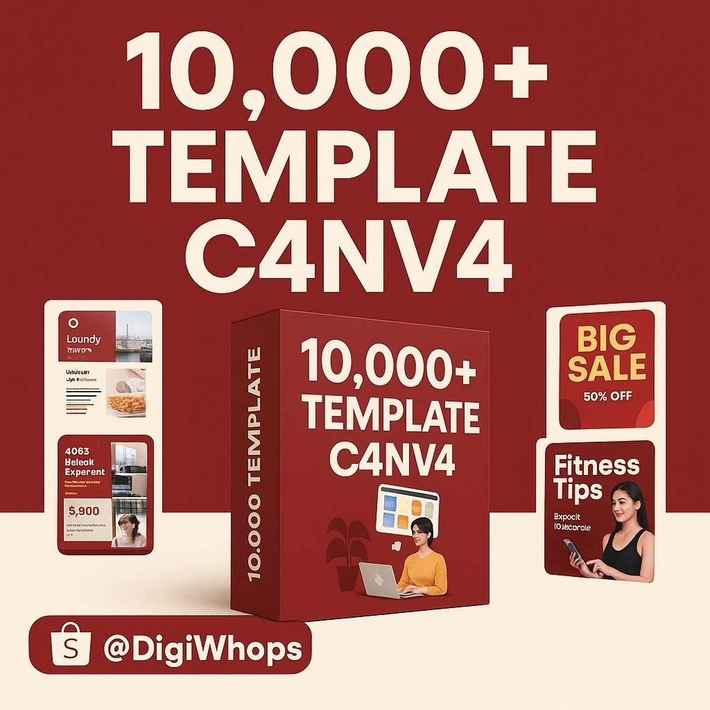PAKET 10,000+ Template Canva PLR 2026 PERBULAN DAN TAHUNAN MURAH